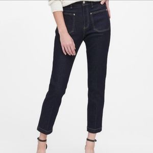 Banana Republic High Rise Straight 30